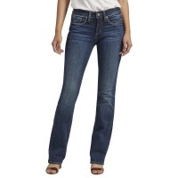 Silver Jeans Co. Women'S Suki Mid Rise Slim Bootcut Jeans, Med Wash Ekc385