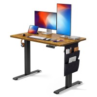 Marsail Standing Desk Adjustable Height, Electric Standing Desk With Starage Bag, Stand Up Desk For Home Office Computer Desk Memory Preset With Headphone Hook