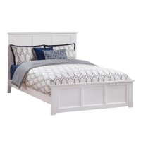 Afi, Madison, Low Profile Wood Platform Bed With Matching Footboard, Full, White (Ar8636002)