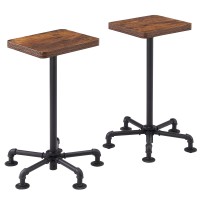 Vecelo Counter Height Bar Stools Set Of 2, Barstool With Back Legs, Dining Chairs For Home And Kitchen Dining Room Restaurant, Easy Assembly