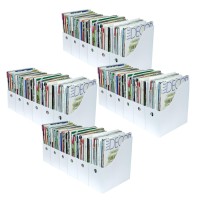 Evelots Set Of 24 Magazine File Holder-Organizer-Full 4 Inch Wide-White-With Labels