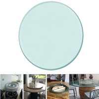 Toctus Round Tempered Glass Table Top, Coffee Table Glass Top Table Protector, Clear Table Cover Diameter 18Inch/45Cm, Circle, For Dining Table ( Size : 58Cm/23Inch )