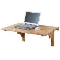 Wall Mounted Desk With Falling Leaves, Small Folding Wall Mounted Table Compact Tiny Wood Desk For Small Spaces, Bedroom,B-60 * 40Cm24 * 16In