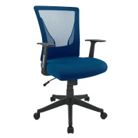 Realspacea Radley Meshfabric Mid-Back Task Chair, Rich Blue