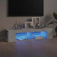 Tv Cabinet With Led Lights Grey Sonoma 135X39X30 Cm