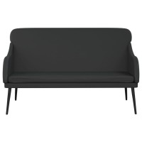 Vidaxl Black Bench - 43.3X29.9X31.5 - Modern Style, Comfortable Seating, Faux Leather Upholstery, Foam Filling, Durable Metal And Plywood Construction