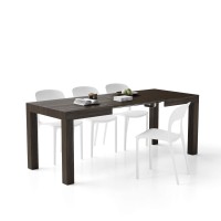 Mobili Fiver, First Extendable Table, Dark Walnut, Made In Italy
