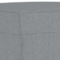 Vidaxl Modern Footstool In Light Gray - Durable Fabric And Plywood Frame, Compact Design For Bedroom, Living Room, Lounge Area