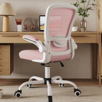 Mimoglad Home Office Chair, High Back Desk Chair, Ergonomic Mesh Computer Chair With Adjustable Lumbar Support And Thickened Seat Cushion (Modern, Spanish Pink)