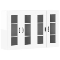 Vidaxl Wall Cabinets 2 Pcs White Gloss Engineered Wood