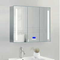 42 X 28 Triple Door Led Light Bluetooth Medicine Cabinet