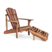 All Things Cedar Aao21 Adirondack Cedar Patio Chair With Cushion