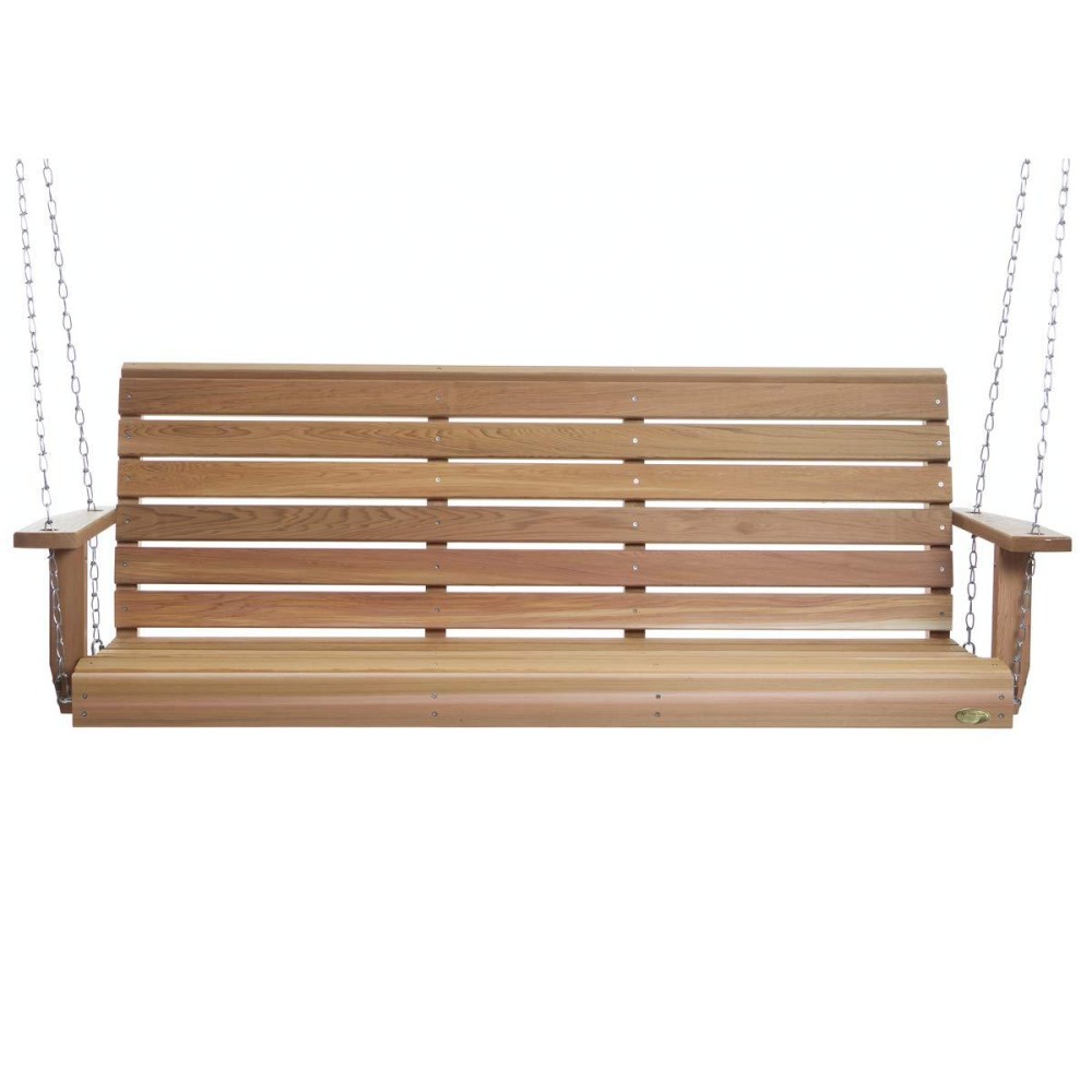 All Things Cedar 6' Porch Swing & Comfort Swing Springs