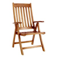 All Things Cedar Tf44 Teak Folding Arm Chair