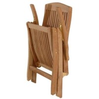 All Things Cedar Tf44 Teak Folding Arm Chair