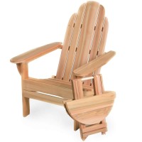 All Things Cedar Fa20-Set Adirondack Folding Chair & Table Set