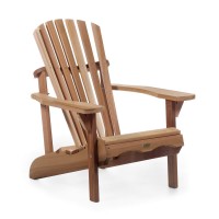 All Things Cedar Tp22-Set Adirondack 2-Piece Cedar Patio Chair Tripod Table Set