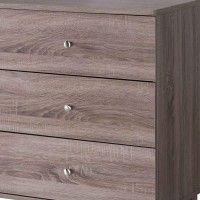 47.25 Inches 6 Drawer Dresser With Straight Legs, Taupe Brown