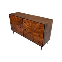The Urban Port 6-Drawer Mid Century Modern Storage Wooden Drawers Dresser