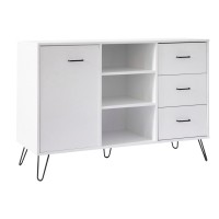 Dunawest 49 Inch Sideboard Buffet Console Cabinet With 3 Drawers, White(D0102Hpy0Au.)