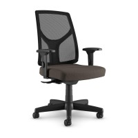 Cavilusa Yon Multi-Function Mesh Back And Fabric Seat Task Chair In Black