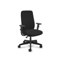 Cavilusa | Idea High-Back Office Chair - Ergonomic Desk Chair, Breathable Mesh & Fabric Computer Chair - Lumbar Support, Adjustable Chair Height, Back & Arms With Tilt Lock