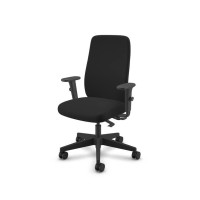 Cavilusa | Idea High-Back Office Chair - Ergonomic Desk Chair, Breathable Mesh & Fabric Computer Chair - Lumbar Support, Adjustable Chair Height, Back & Arms With Tilt Lock