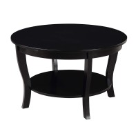 American Heritage Round Coffee Table with Shelf