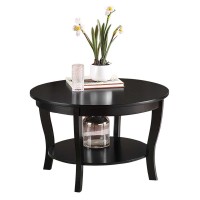 American Heritage Round Coffee Table with Shelf