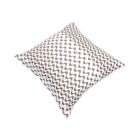 storeindya Decorative Cushion Throw Pillowcase Cover 16 x 16 inch (Wave Collection) Brown with Invisible Zipper Home Bedding D