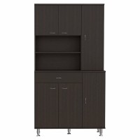 Venice 90 Pantry Cabinet Multiple Cabinets One Drawer Two Open Shelves(D0102H2R0Cy)