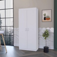 Albany Double Door Pantry Cabinet Five Shelves(D0102H2Rlby)