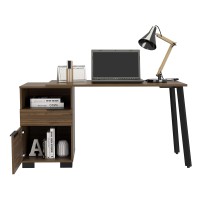 Petra Writing Desk One Shelf One Cabinet One Drawer(D0102H2Rlmv)