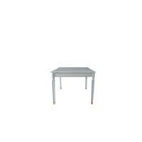 Acme House Marchese Wooden Dining Table With Square Feet In Pearl Gray