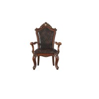 Acme Picardy Arm Chair (Set-2), Cherry Oak & Pu 68223(D0102H59Y7X)
