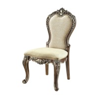Acme Latisha Side Chair (Set-2) Antique Oak Finish Dn01358(D0102H59Zq6)