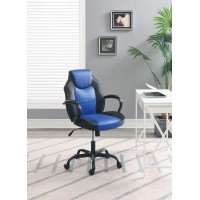 Office Chair In Black Faux Leather(D0102H5L4Xx)