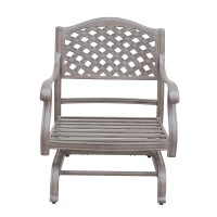 Cast Aluminum Club Motion Chair With Cushion, Set Of 2(D0102H5L5Np)