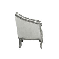 Acme Samael Chair Wpillow, Gray Linen & Gray Oak Finish Lv01163(D0102H5Lemx)