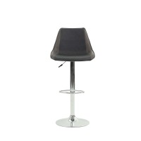 Bar Stool In Black Faux Leather(D0102H5Lnnj)