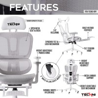Techni Sport Airflex20 White Mesh Gaming Chair(D0102H5Qanx)