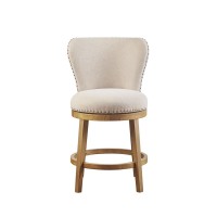 Stewart Upholstered 360 Degree Swivel Counter Stool 25 H(D0102H5Sf1X)