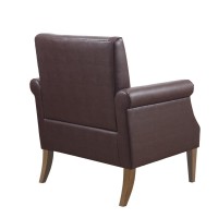 Annika Faux Leather Accent Arm Chair(D0102H5Sffp)