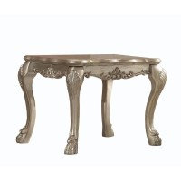 Acme Dresden End Table In Gold Patina & Bone 83161(D0102H5Xnrp)