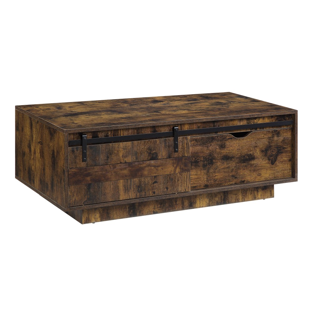 Acme Bellarosa Coffee Table Rustic Oak Finish Lv01442(D0102H713Ht)