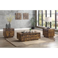 Acme Bellarosa Coffee Table Rustic Oak Finish Lv01442(D0102H713Ht)