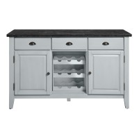 Acme Lanton Server Marble & Antique White Finish Dn01453(D0102H71Fk8)