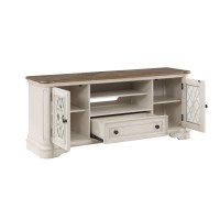 Acme Florian Tv Stand In Oak & Antique White Finish Lv01665(D0102H76Pw6)