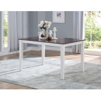 Acme Green Leigh Dining Table, White & Walnut 77075(D0102H7B0K6)
