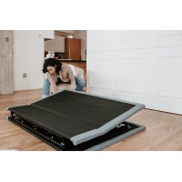 Os5 Black And Grey Twin Adjustable Bed Base With Head And Foot Position Adjustments(D0102H7Bse6)